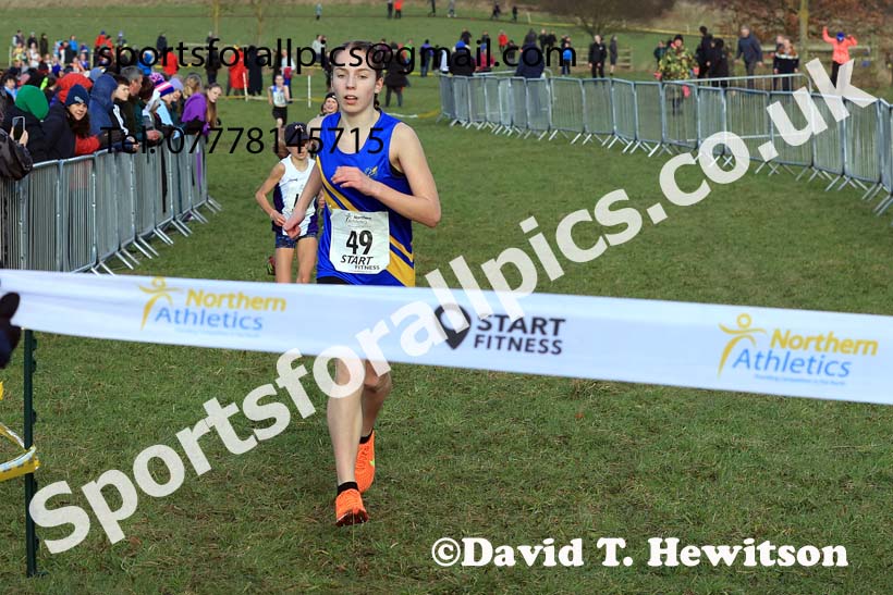 Girls Under-13s 2024 Northern Cross Country Champs., Sedgefield. Photo: David T. Hewitson/Sports for All Pics